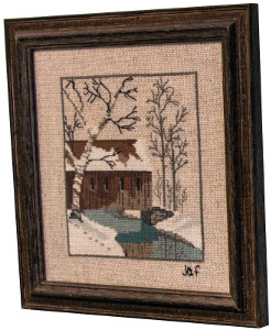 Winter country scene